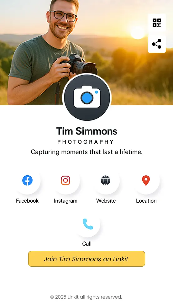 Personal digital profile example